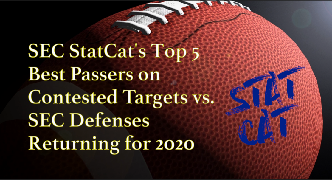 2020 Vision: SEC StatCat's Top5 Best Passers on Contested Targets vs SEC Defenses
